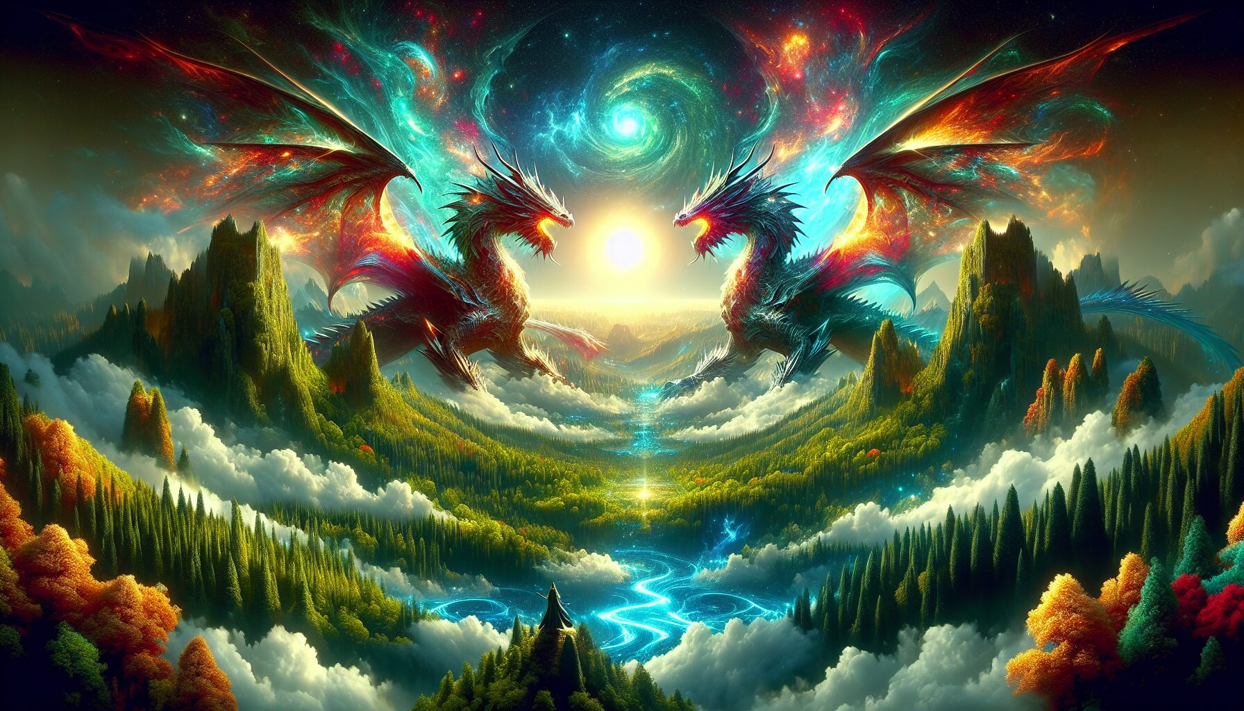 金色敖興翱翔天際，龍族角色回歸畫面