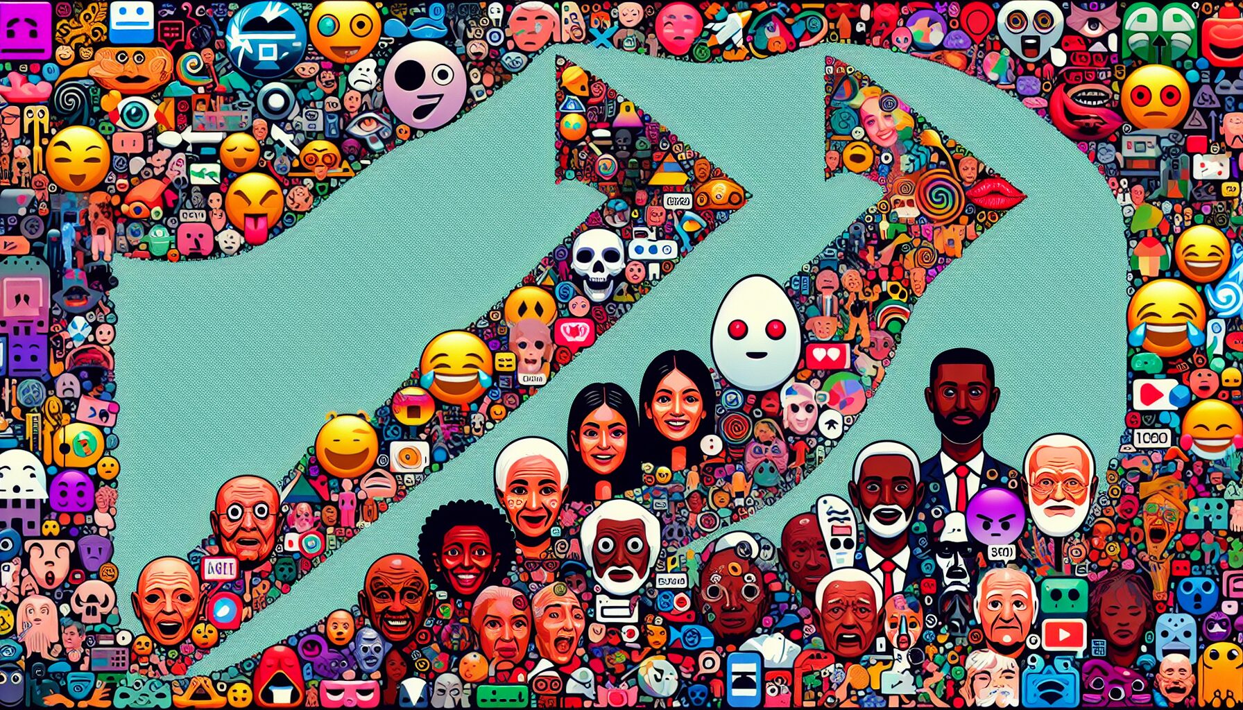 K島熱門迷因改圖、網路用語快速擴散的討論截圖