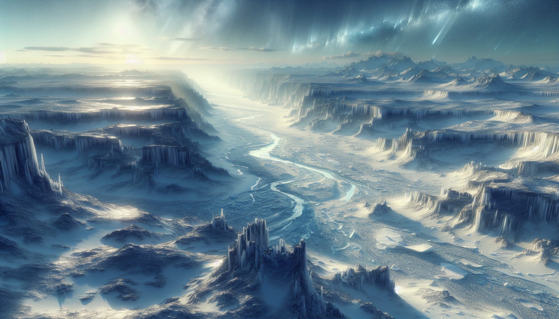 Iceborne宣傳畫面，獵人與冰呪龍激戰於雪地。