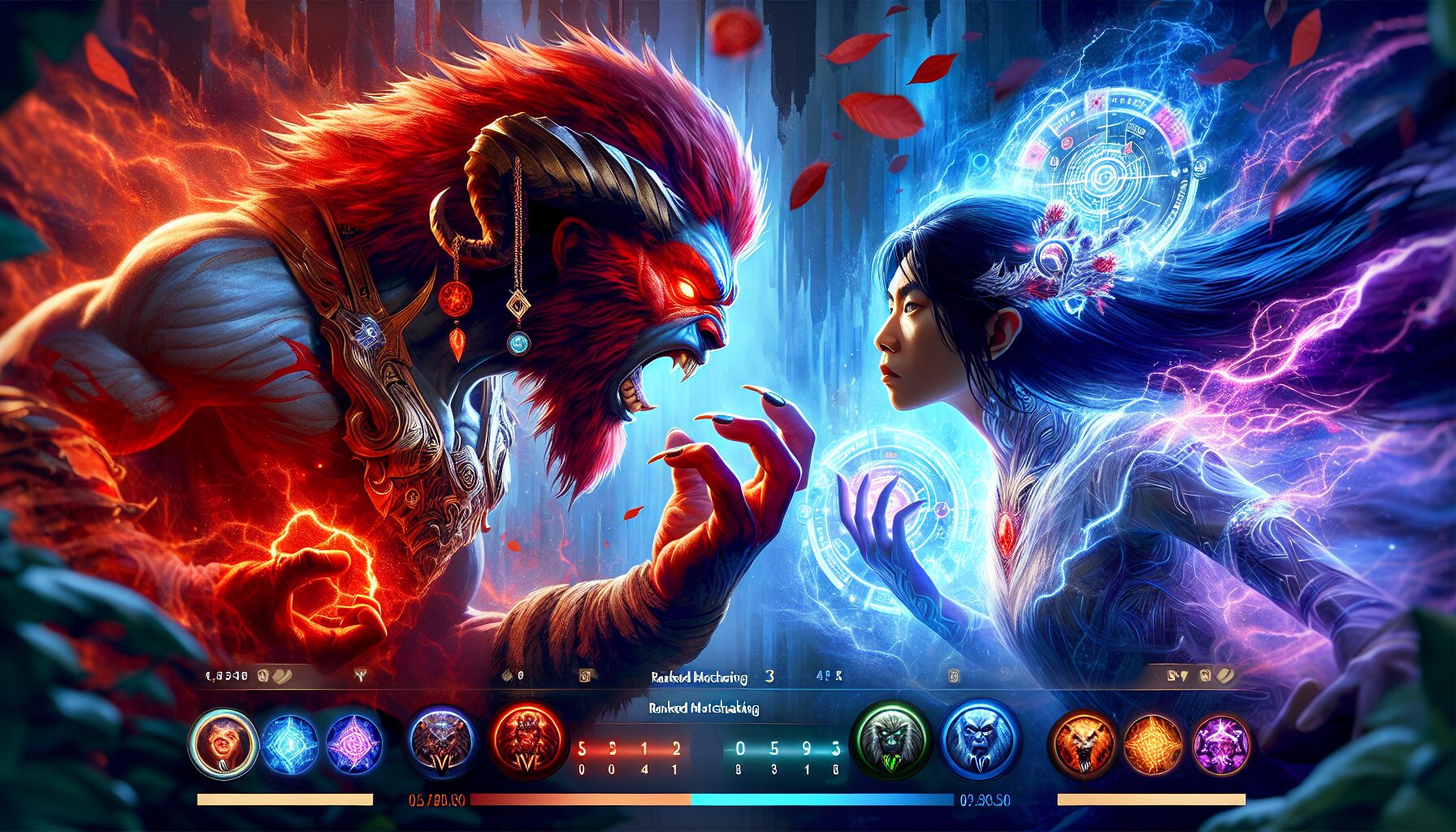 單人積分對戰熱門英雄平衡表盤