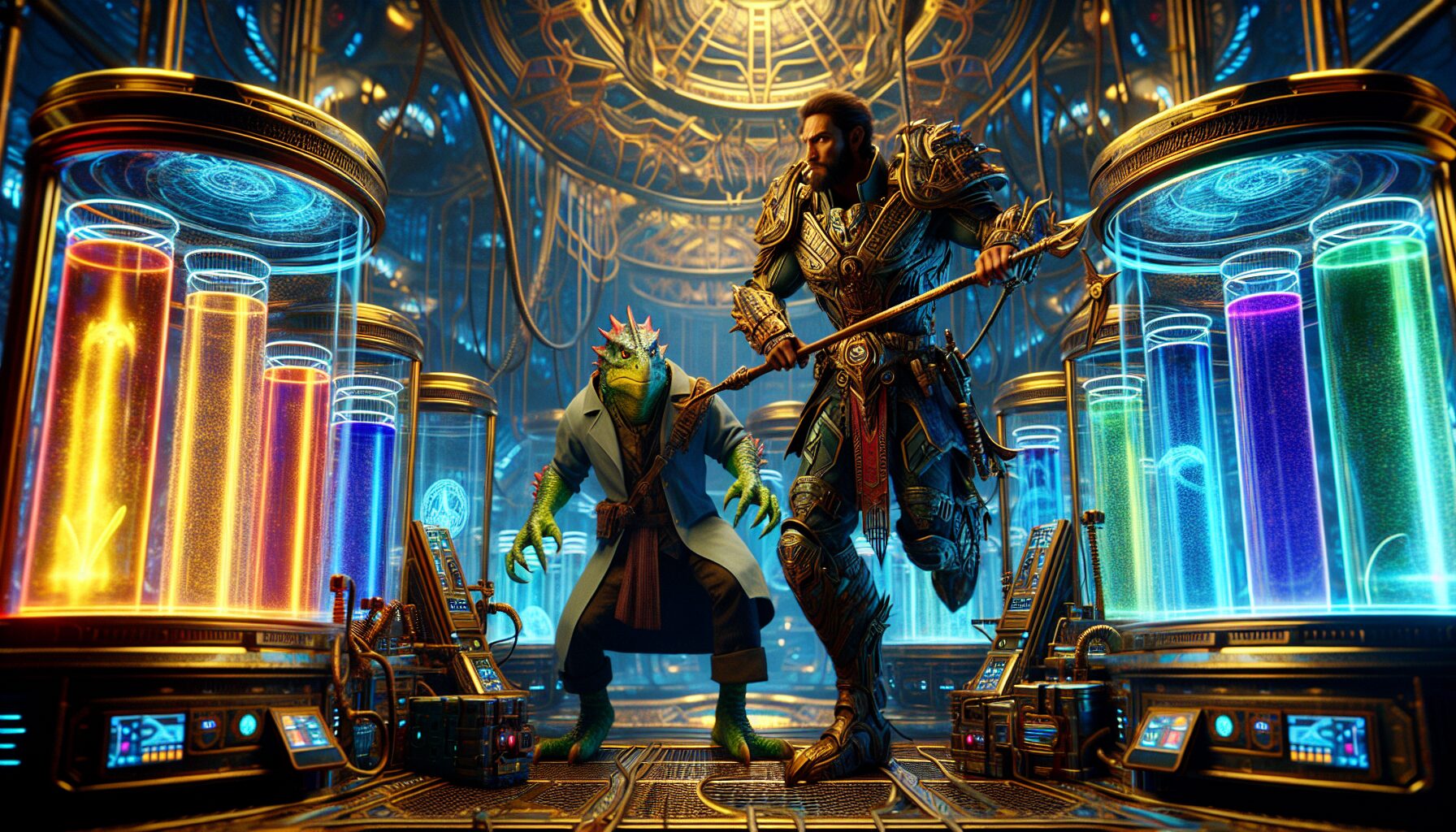 Undyne與Alphys代表著勇氣與知識的兩端