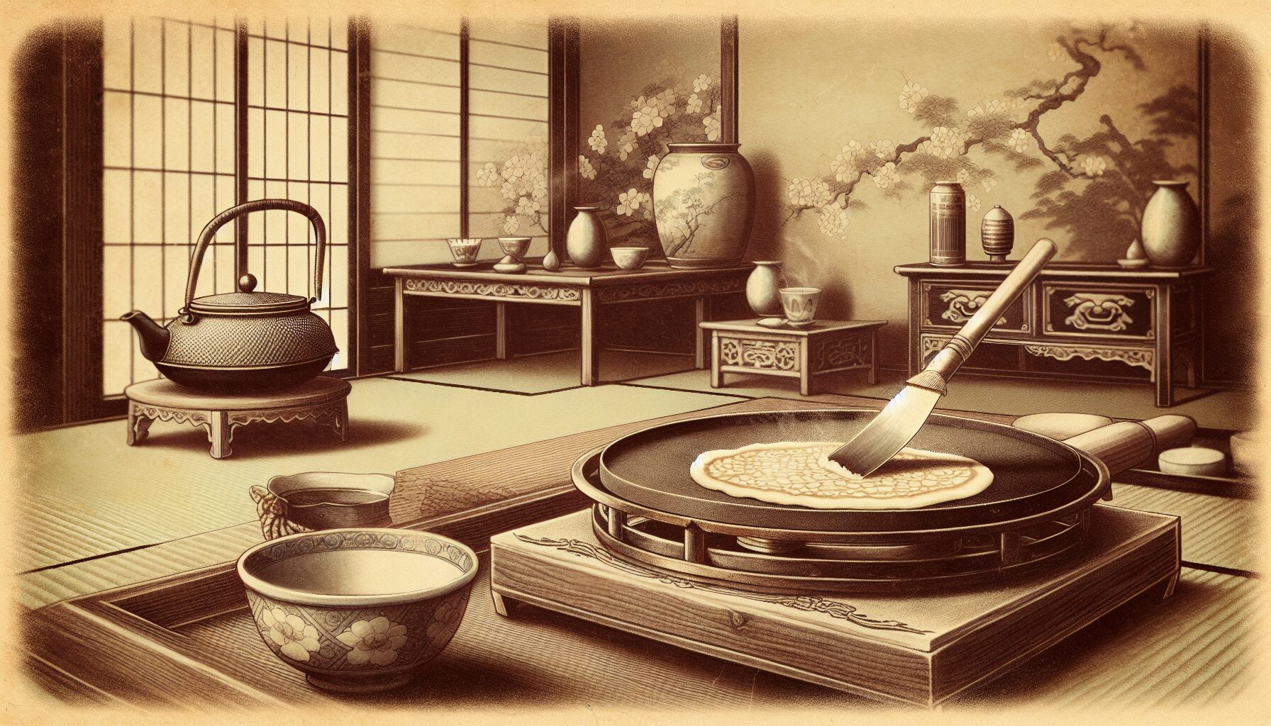 早期大阪燒攤販售賣情景，展現庶民飲食文化