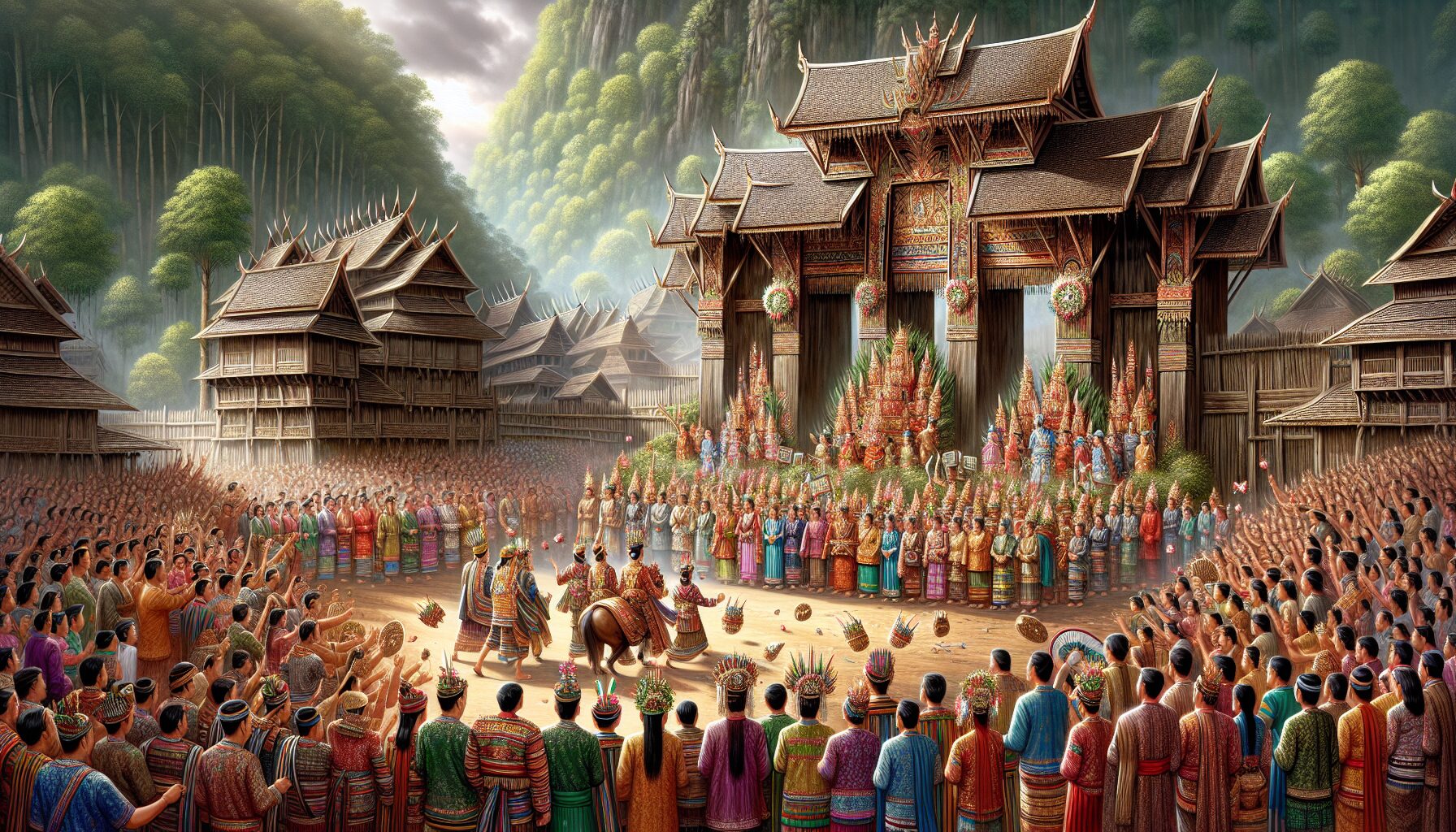 雲南僳族婚禮打鬼儀式再現