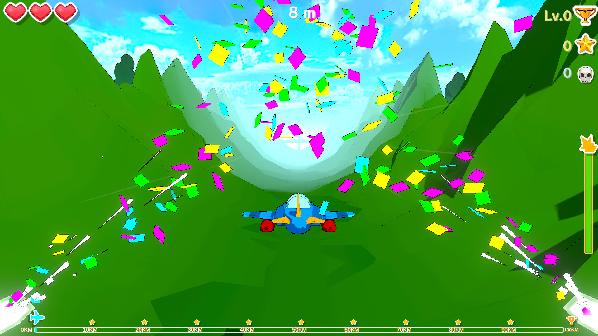 全新飛行休閒競速遊戲《飛越百里山脈》Steam免費登場!極簡操控挑戰玩家極限