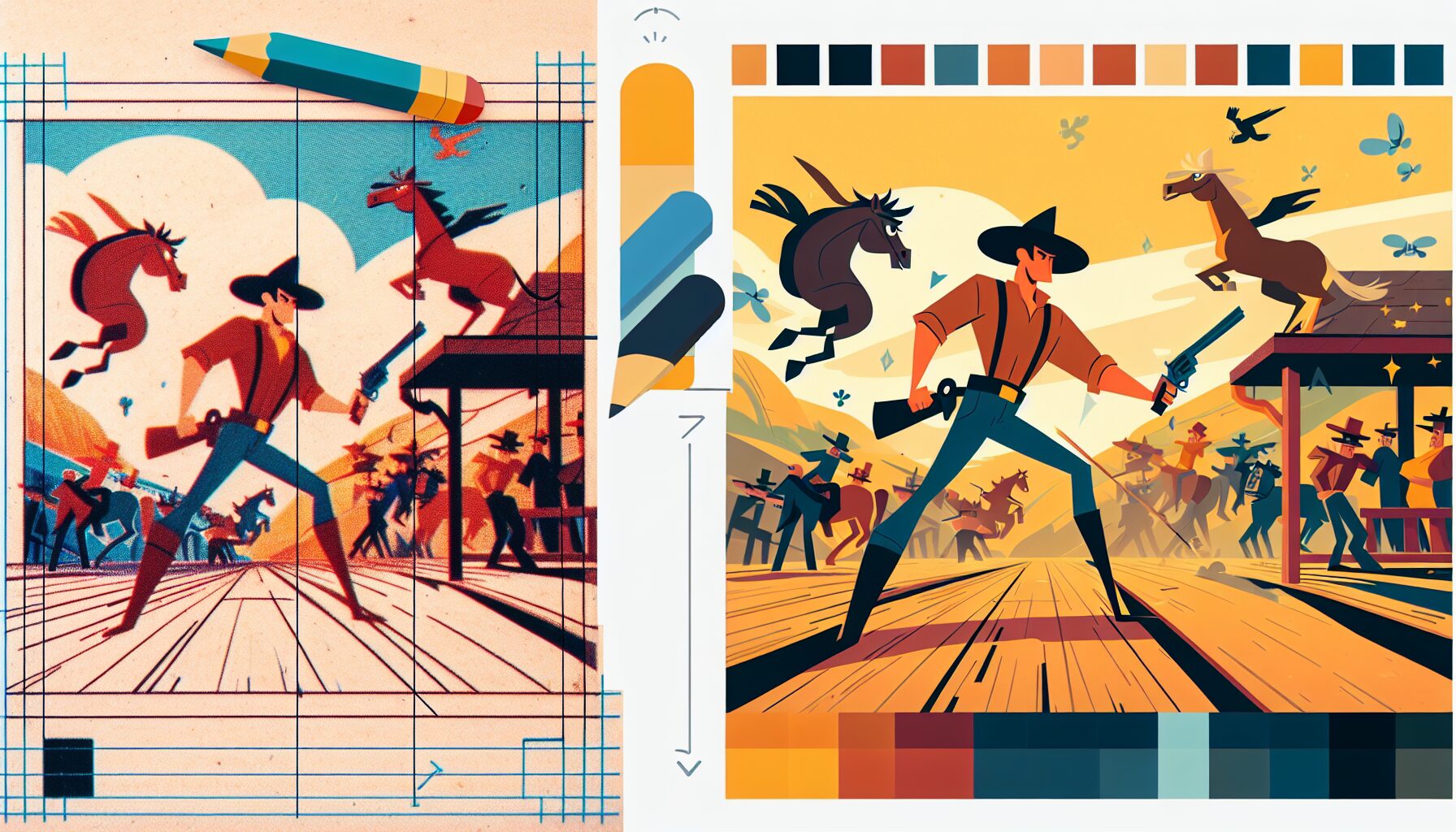 新作動畫延續美式高對比卡通風格與極致惡趣味美學，精彩的動態分鏡。