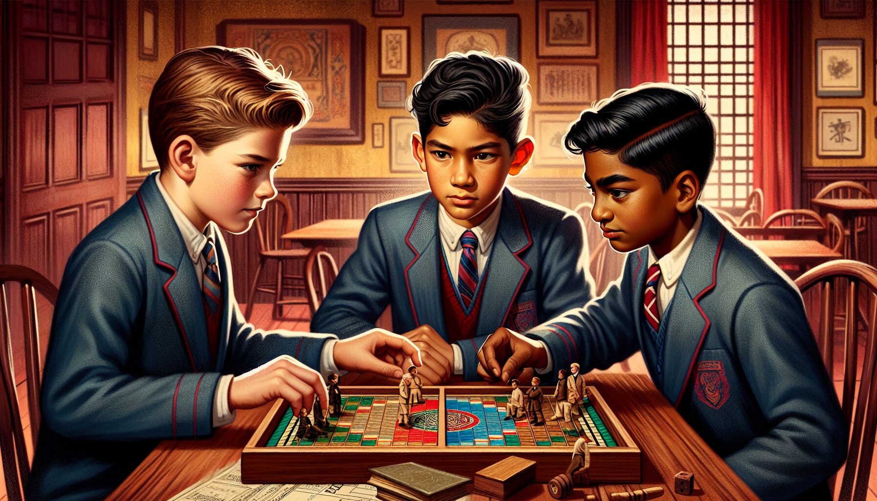 進藤光與塔矢亮對局名場面的動畫截圖