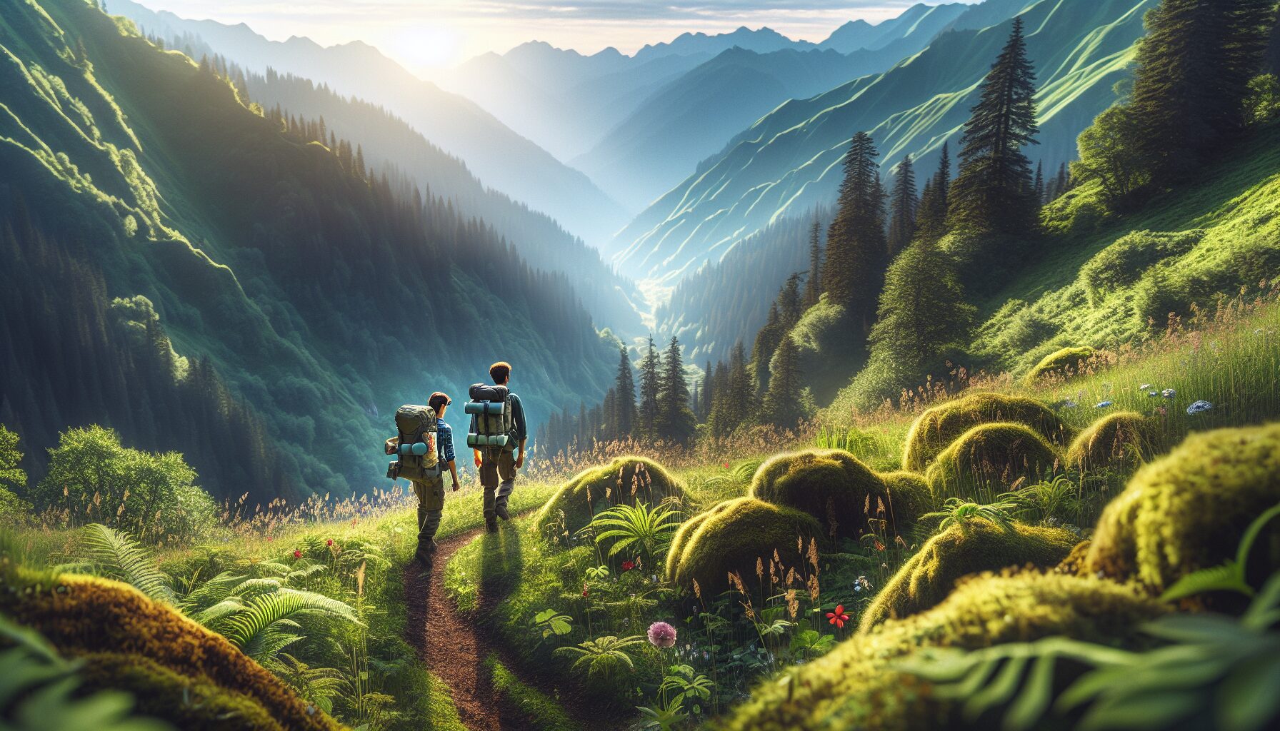 日本白神山地寧靜步道,遊客遵循無痕原則於指定路線上行走,保護脆弱生態