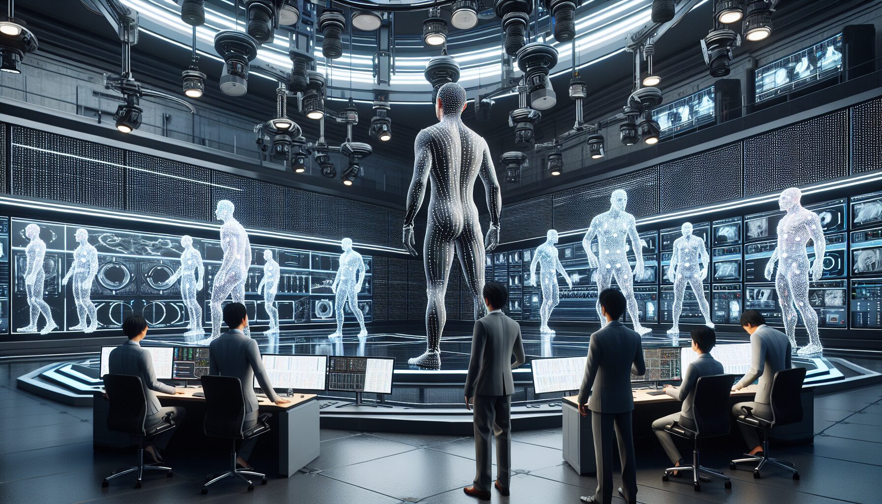 子午計畫VICON動作捕捉棚內部,展示專業動捕設施