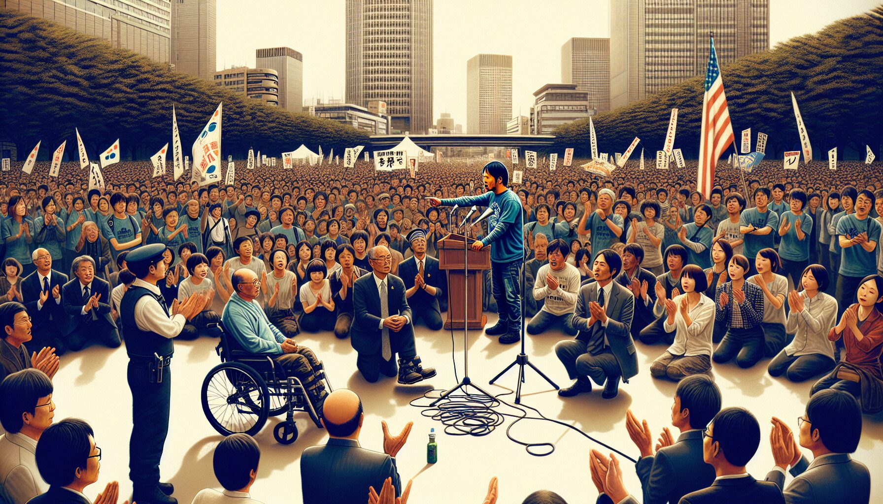 2024年乙武洋匡選舉造勢活動現場照