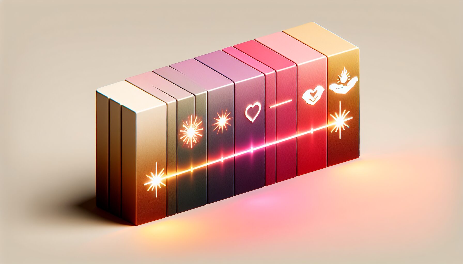 情侶牽手共行,逆光剪影象徵共同前行的夥伴關係