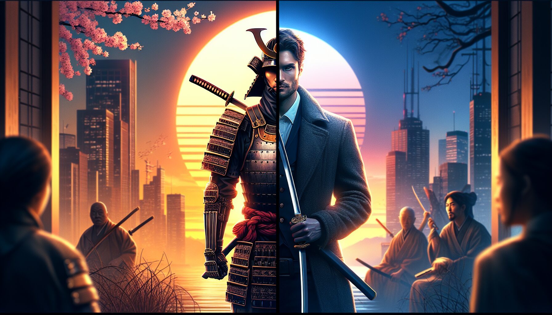 對馬戰鬼與浪人崛起畫面風格對比