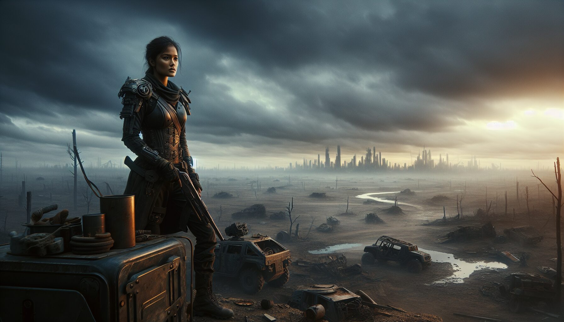 主角率領人形小隊流亡於污染區劇情插圖