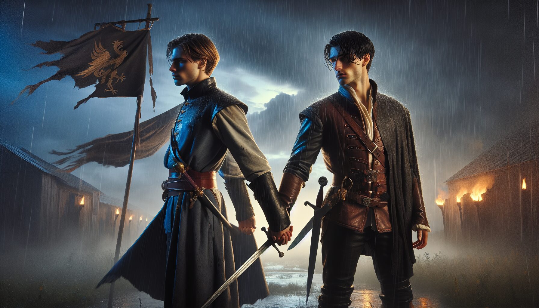 百英雄傳主線劇情角色對話截圖，展現諾瓦和薩賓初遇時的互動