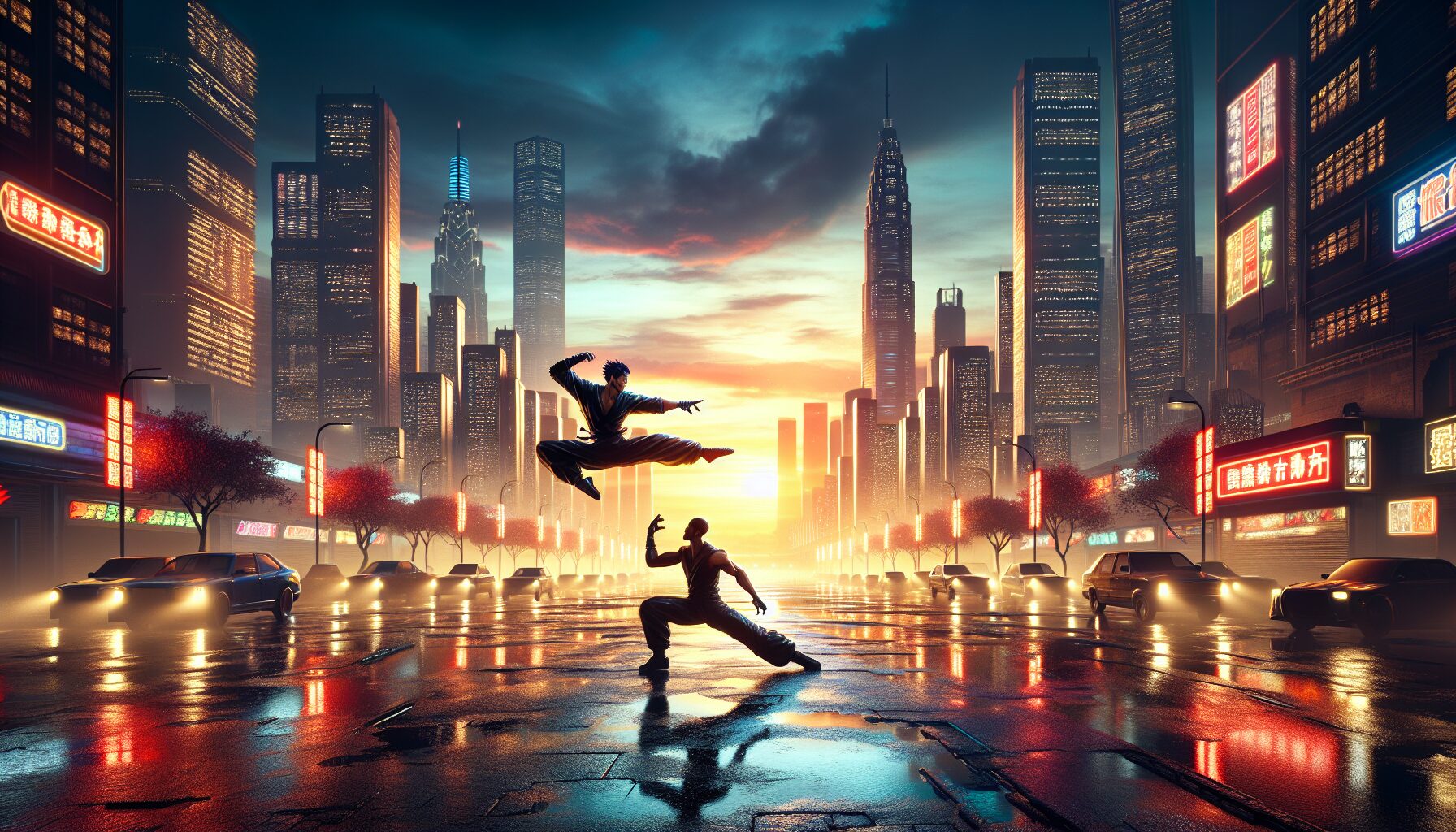 快打旋風6 世界巡迴賽模式中與 C. Viper 的師徒互動畫面