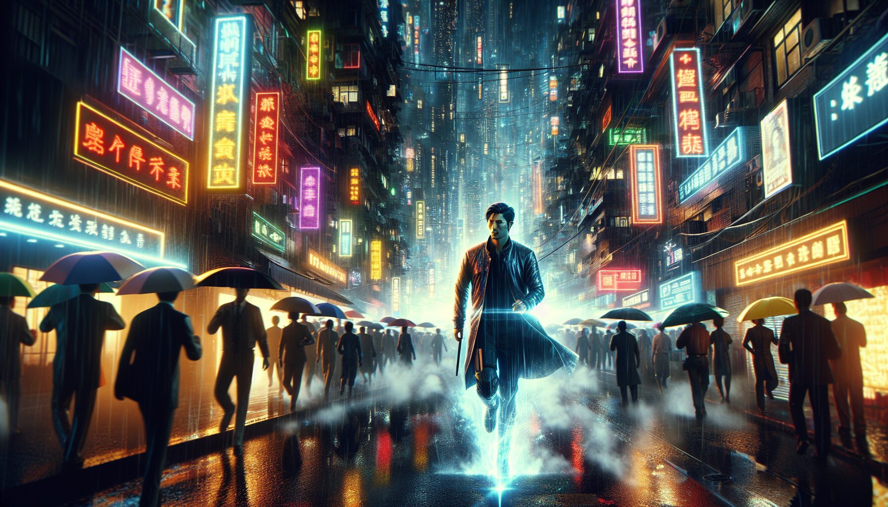 賽博龐克經典電影《銀翼殺手》與《駭客任務》的霓虹與下雨意象