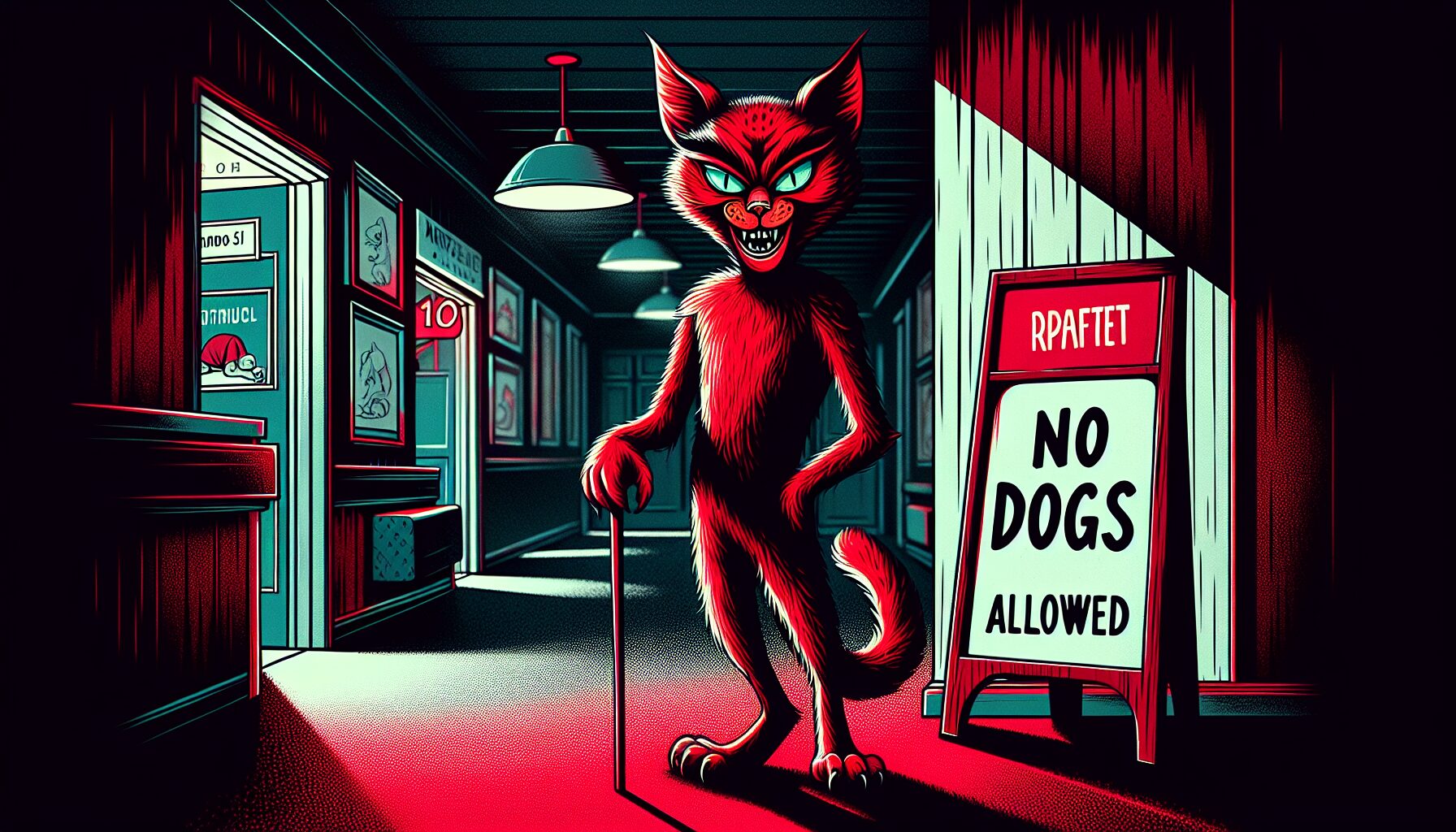 經典反派小貓Katz正邪魅微笑，充滿威脅感