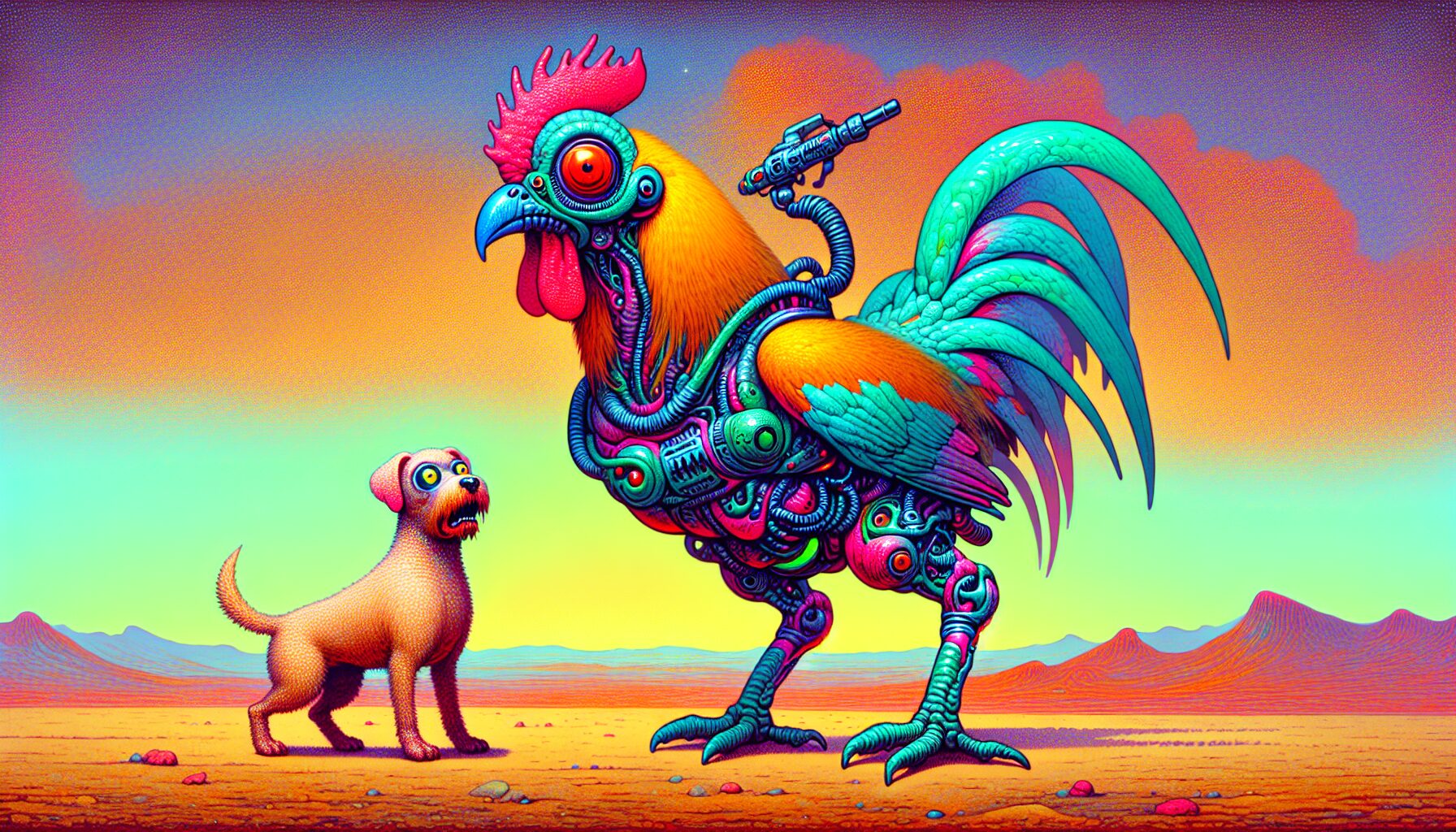 《外太空的雞》頭部系列反派群像