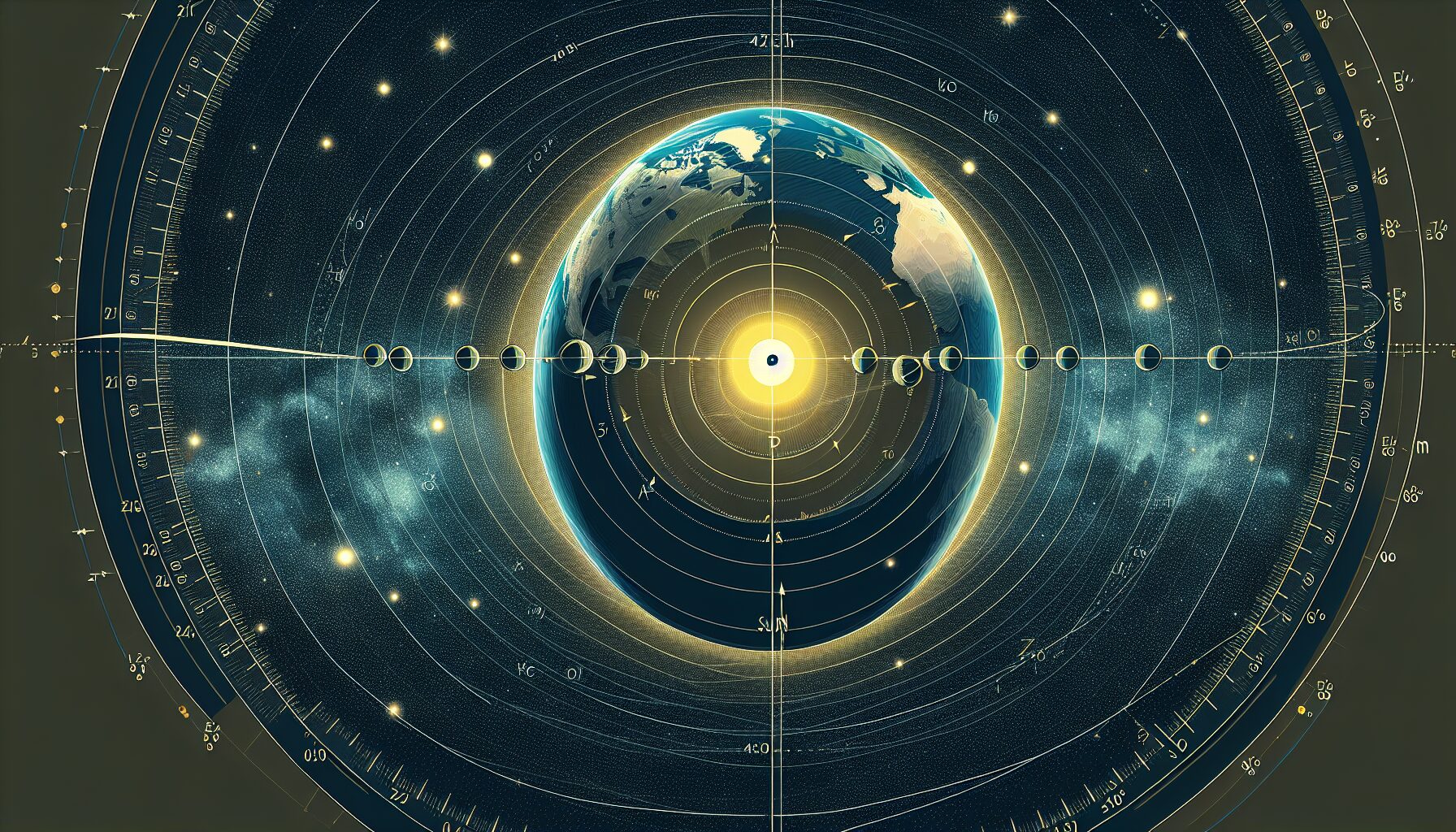 恆星視差原理解說插圖