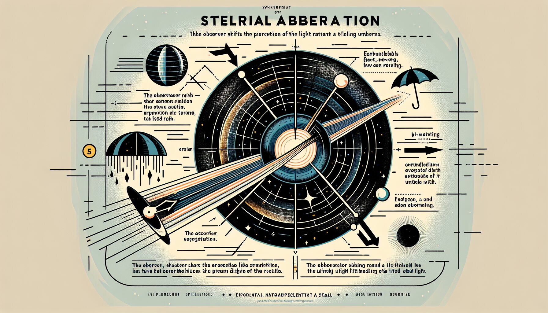 星光像差原理生活化說明圖