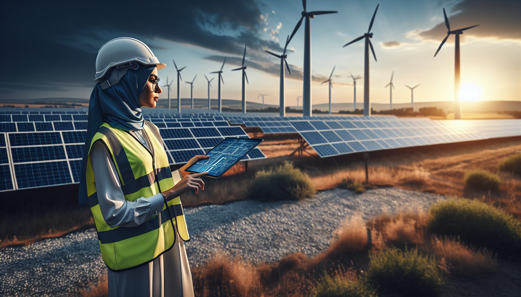 再生能源工程師工作場景