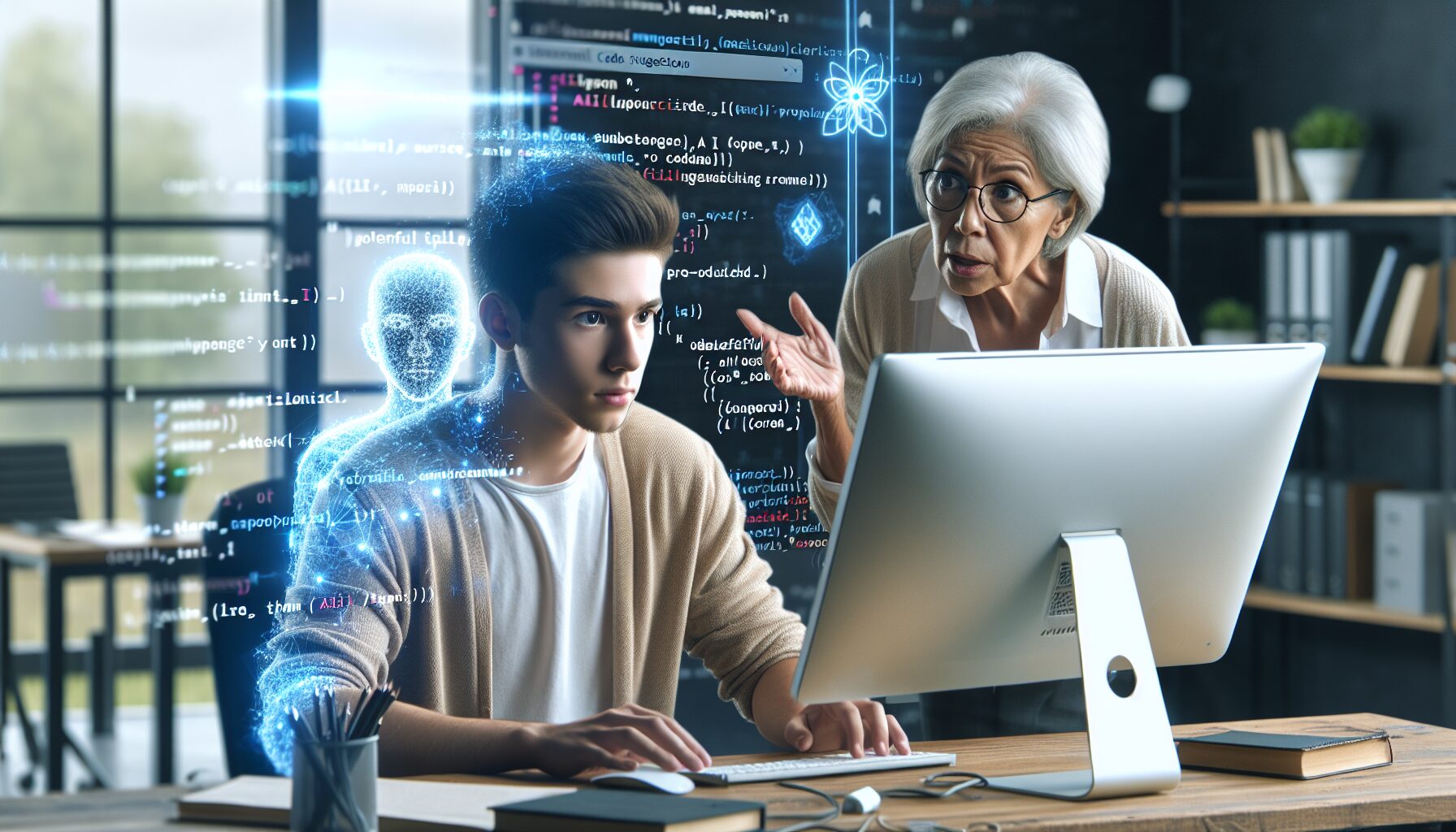 工程師與AI協作開發流程示意