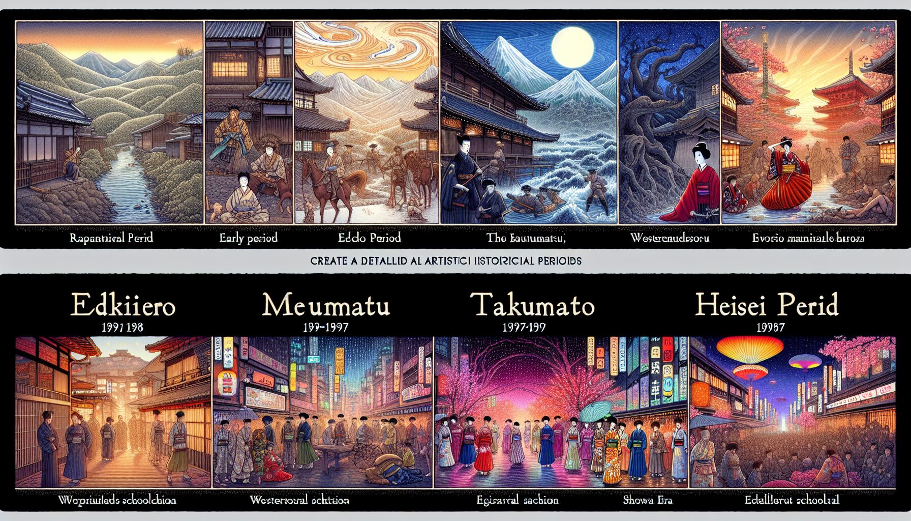 故事七大時代對照關鍵角色與主題定位梳理圖