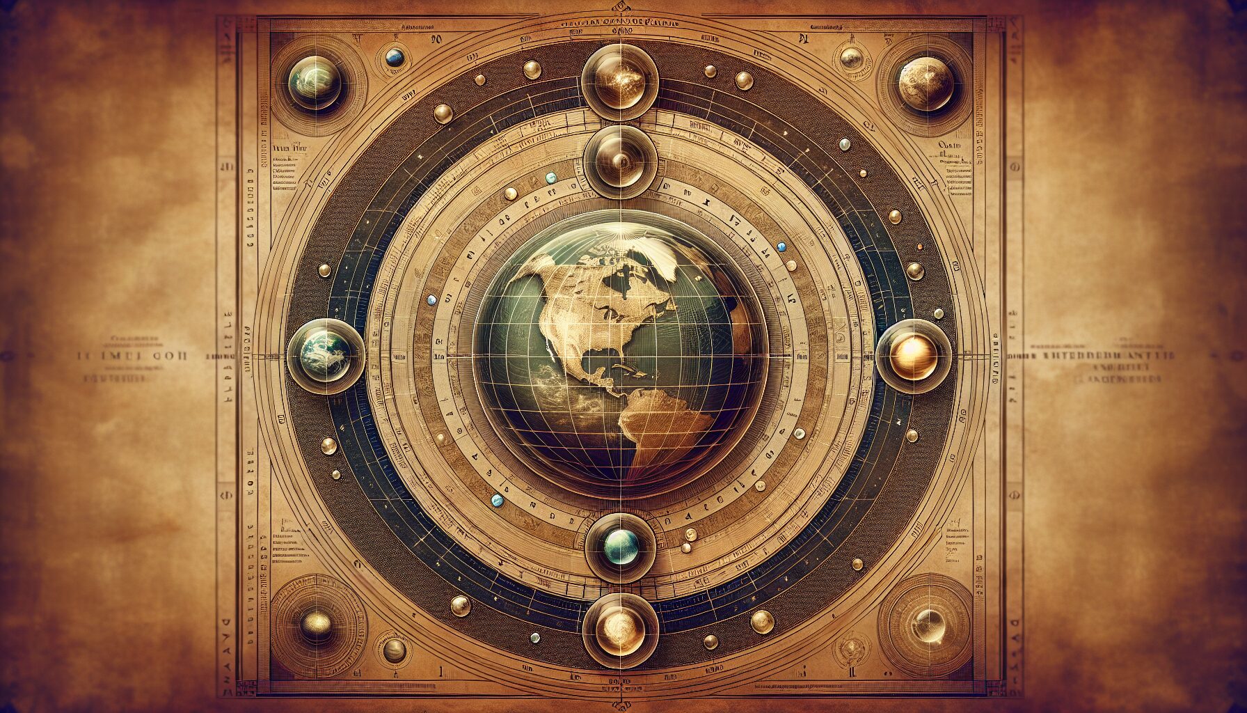 托勒密地心宇宙模型的想像圖