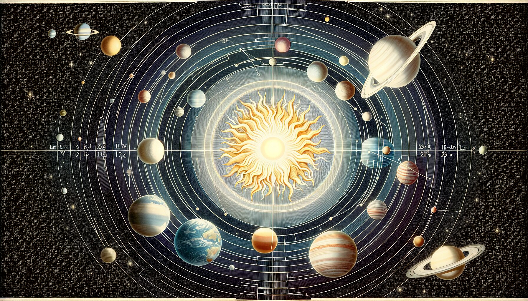 哥白尼日心宇宙模型插圖