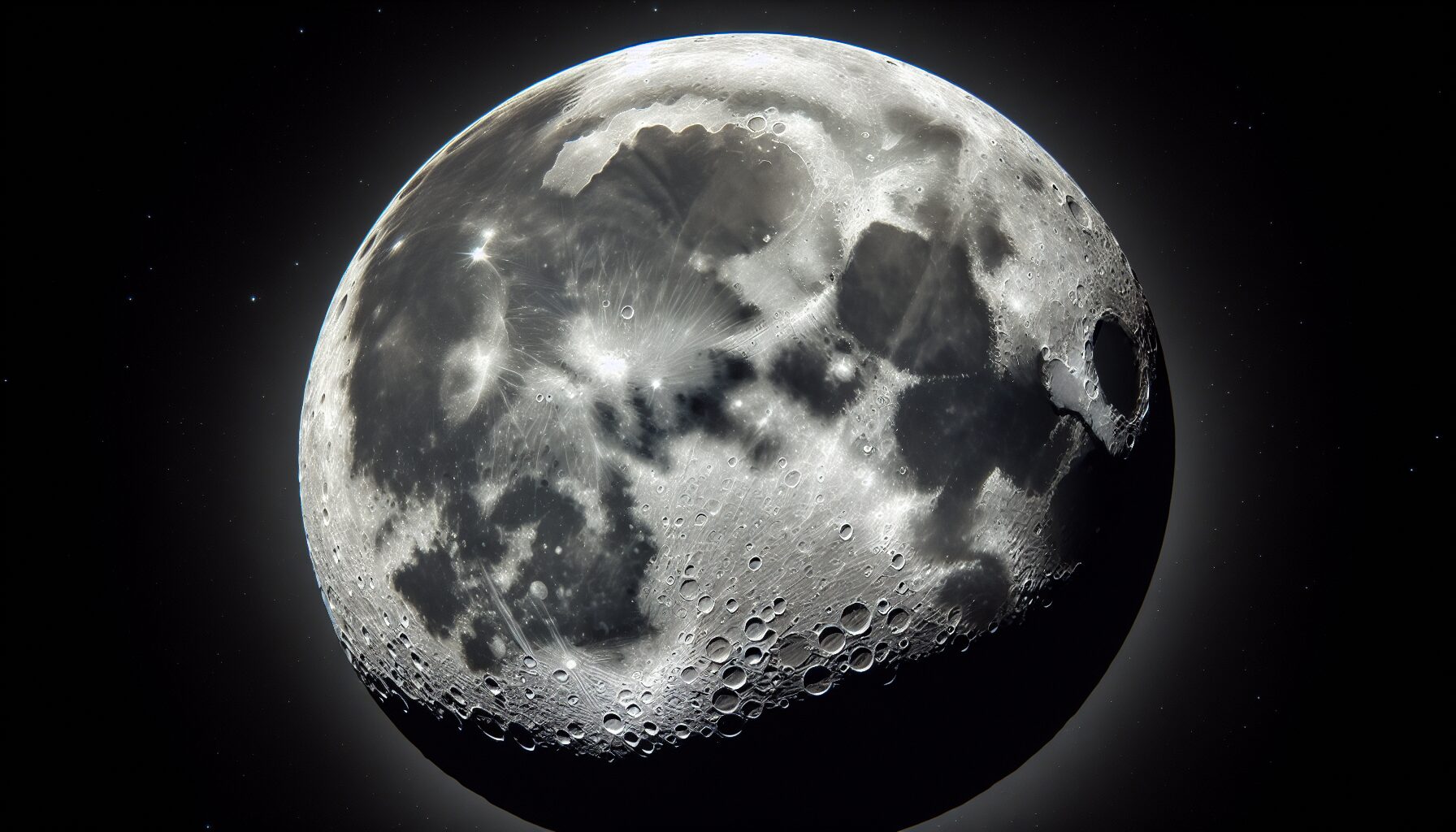 伽利略繪製的月球表面圖