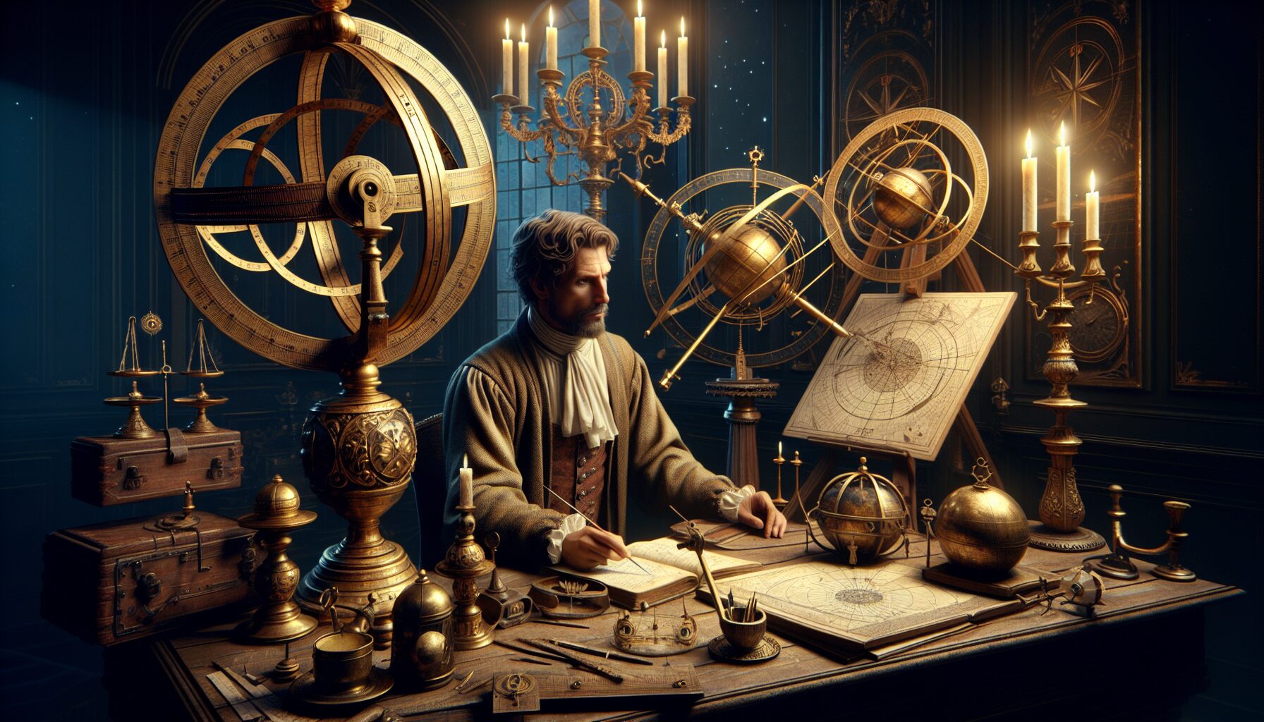 克卜勒與第谷的合作及望遠儀器