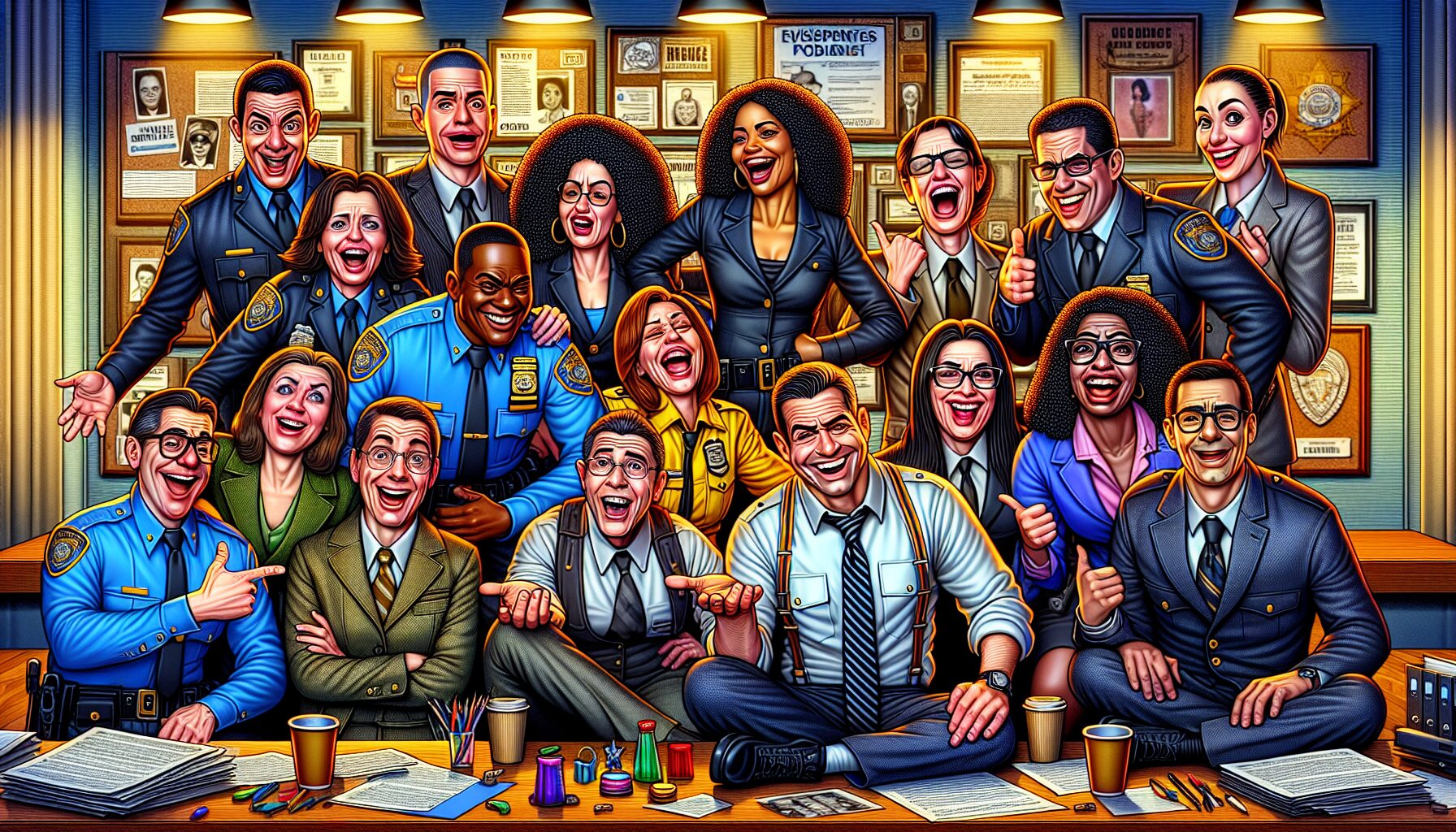 荒唐分局辦案場景，各具特色的分局警員展現獨特個性