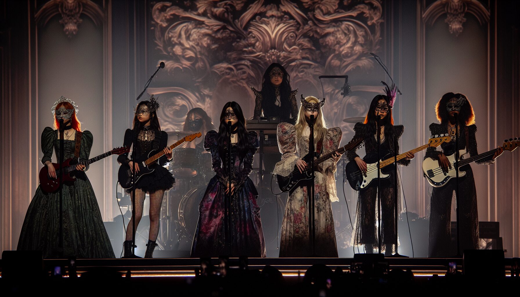 Ave Mujica五人舞台表演場景