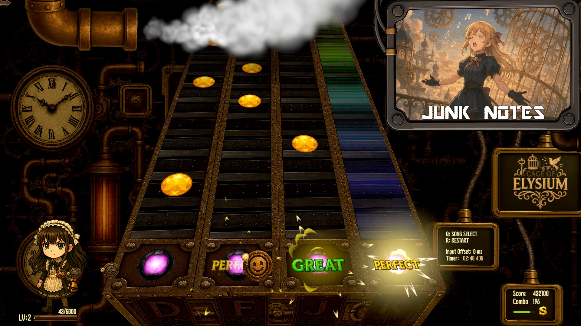 全新音樂節奏遊戲《ジャンクノーツ (JUNK NOTES)》蒸汽龐克與故事性完美融合！2025搶先揭露遊戲玩法特色