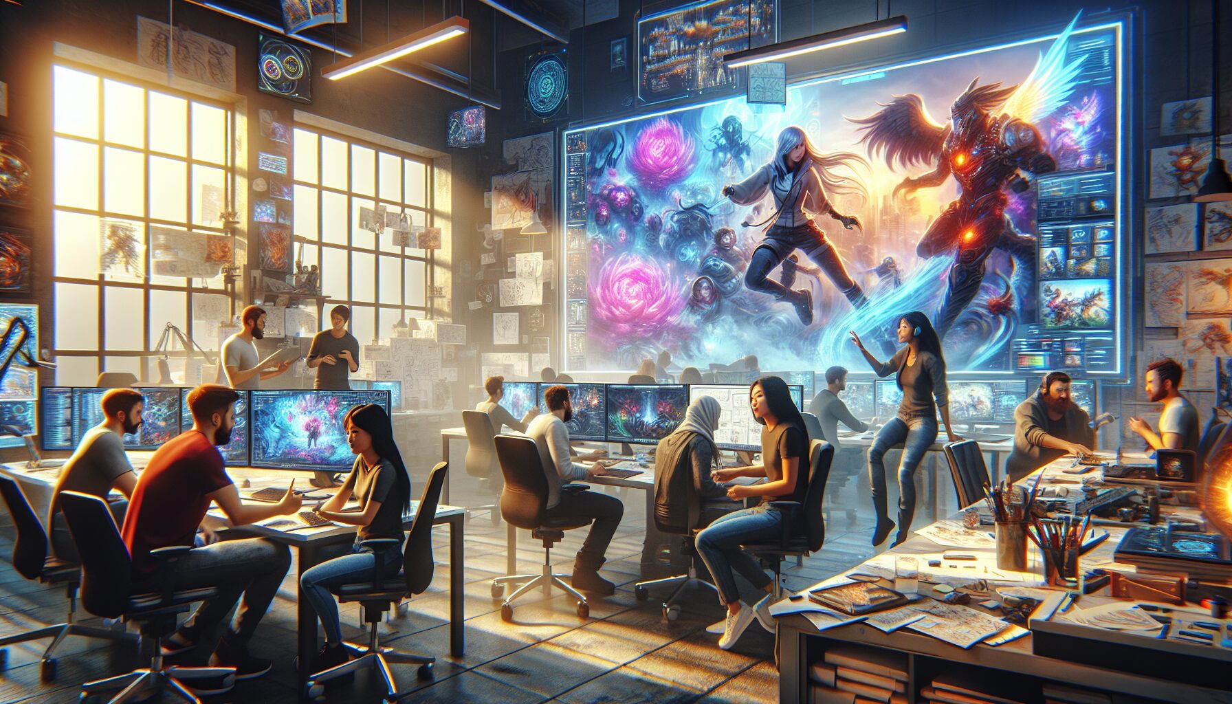 《蔚藍色法則》研發團隊及遊戲概念美術