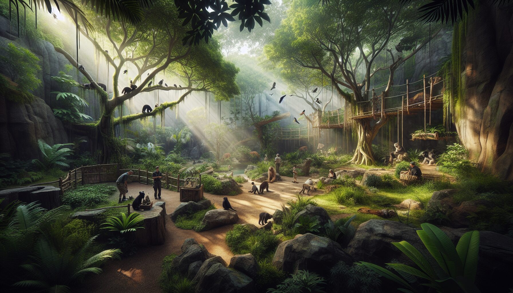 臺灣動物區關鍵保育物種：臺灣黑熊與園方互動