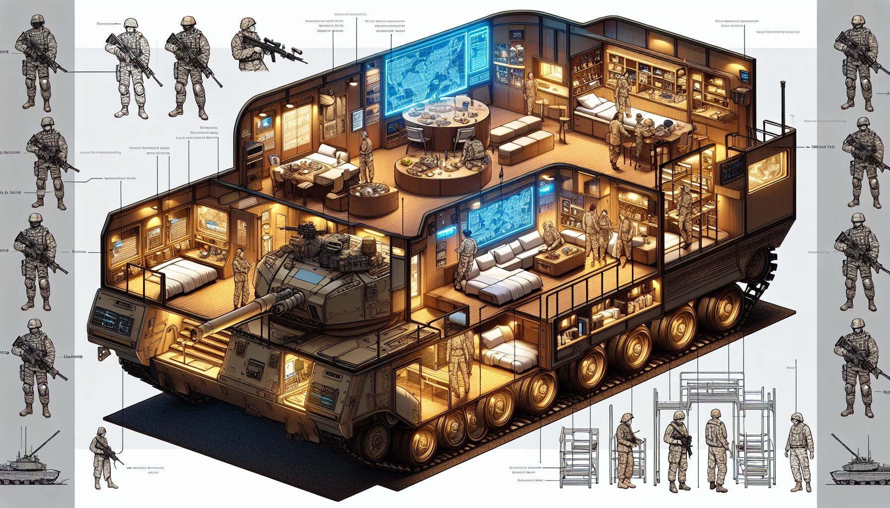 鎧戰車 Gauntlet Runner 作為團隊的移動基地實機畫面