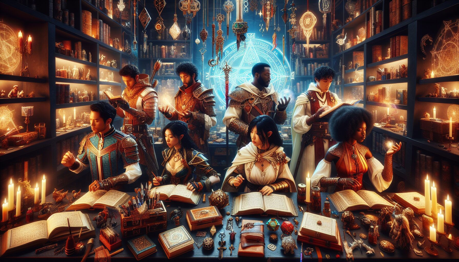 法術客製化與多職業定位示意