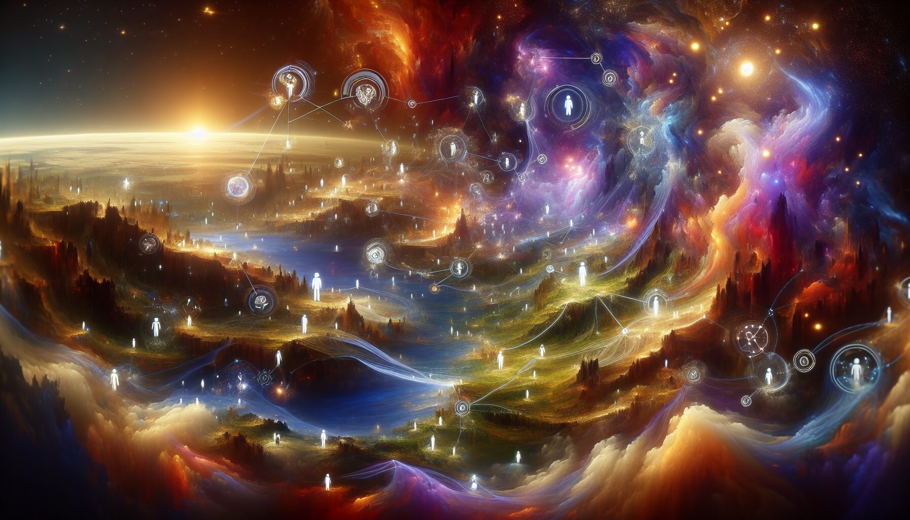 玩家集體推進世界主線的敘事構想圖