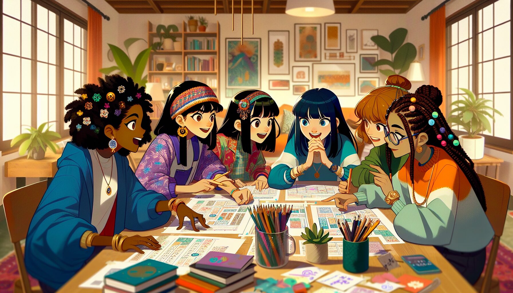 動畫五等分的花嫁第二季宣傳主視覺，五胞胎齊聚