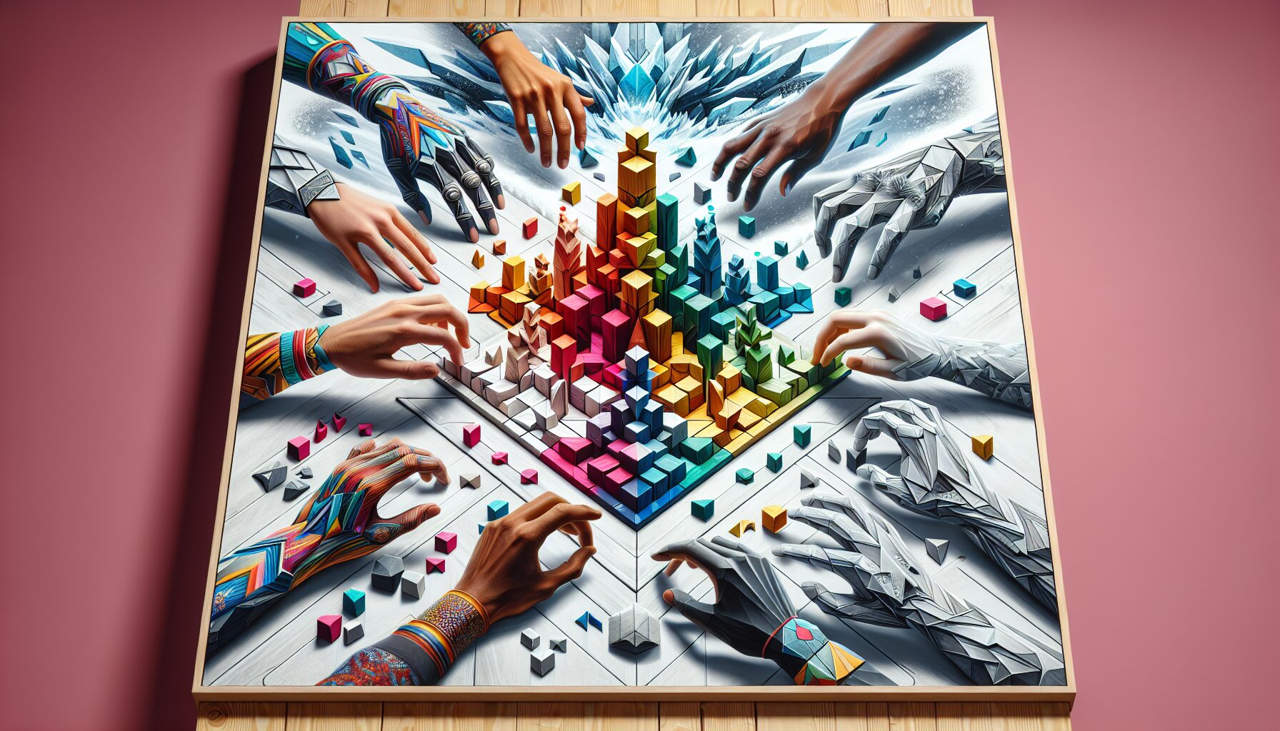 Tuki桌遊的因紐特石堆堆疊主題