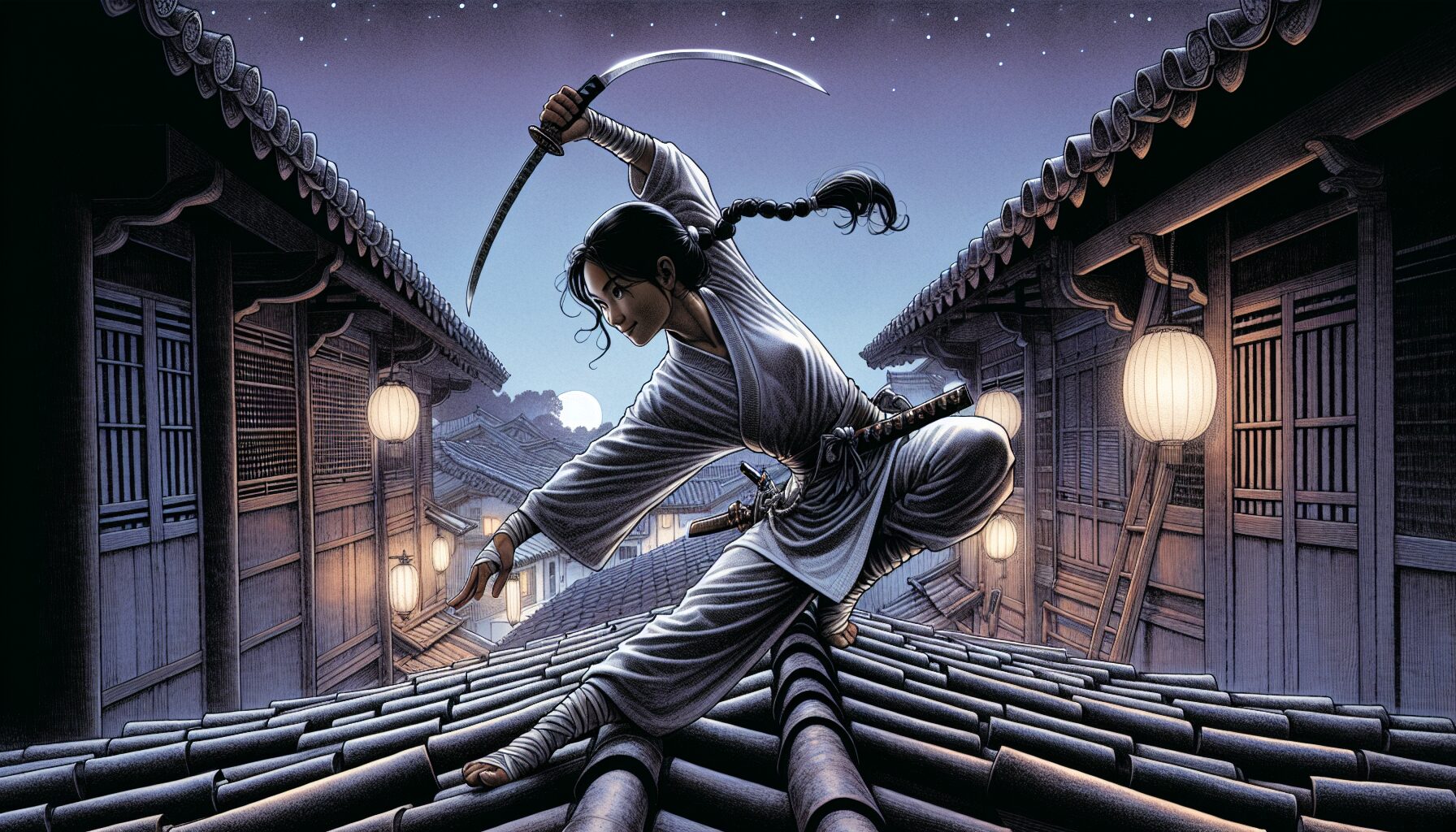 奈緒江 潛行刺殺遊玩畫面