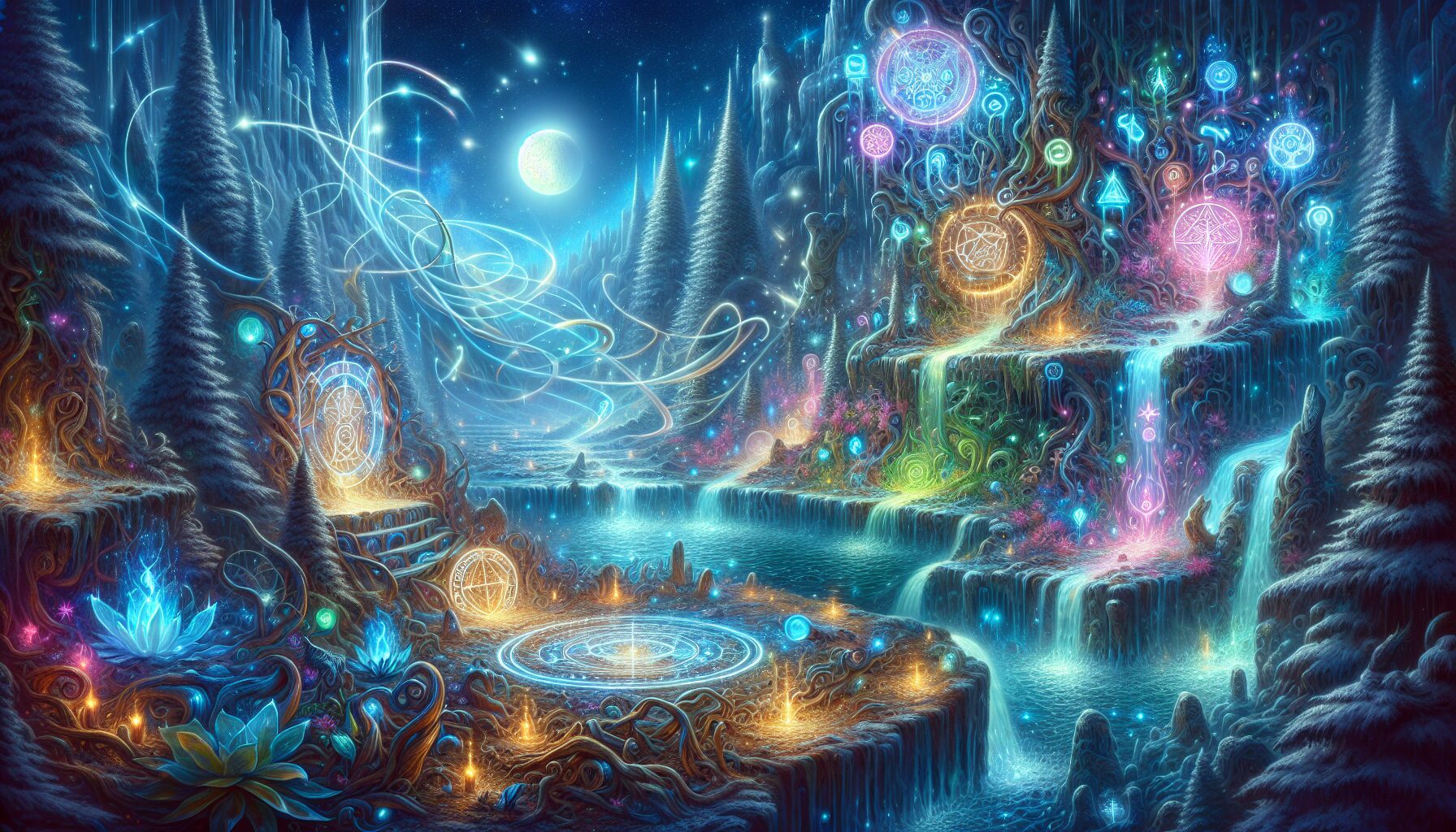 月矩力相關特色場景與月靈機制官方示意截圖