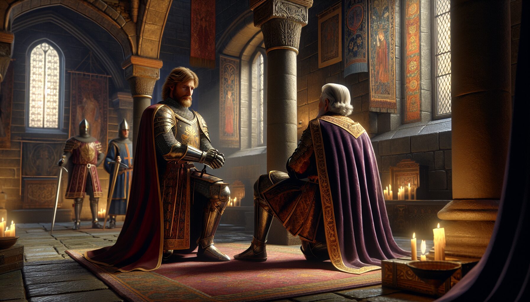 中世紀歐洲騎士雕塑,象徵紳士道德風範起源