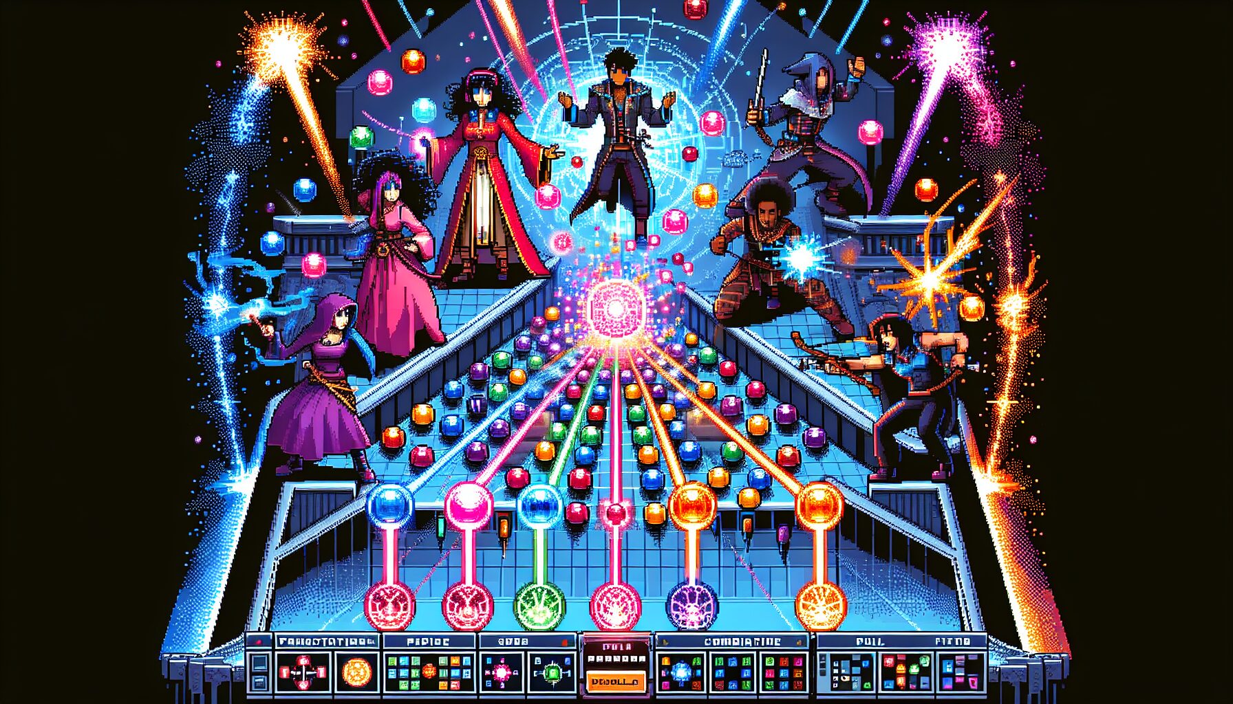 多人協作技能連鎖爆發瞬間畫面