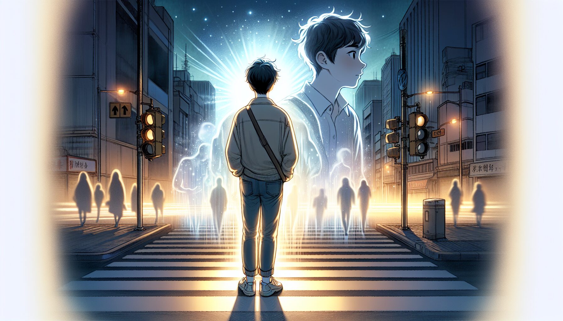 浦飯幽助被任命靈界偵探的瞬間，象徵表意壓力與獨立抉擇的掙扎