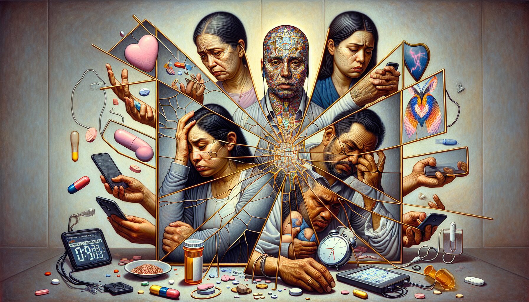 主角福歸拄超能力穿梭幸福時光的對比畫面