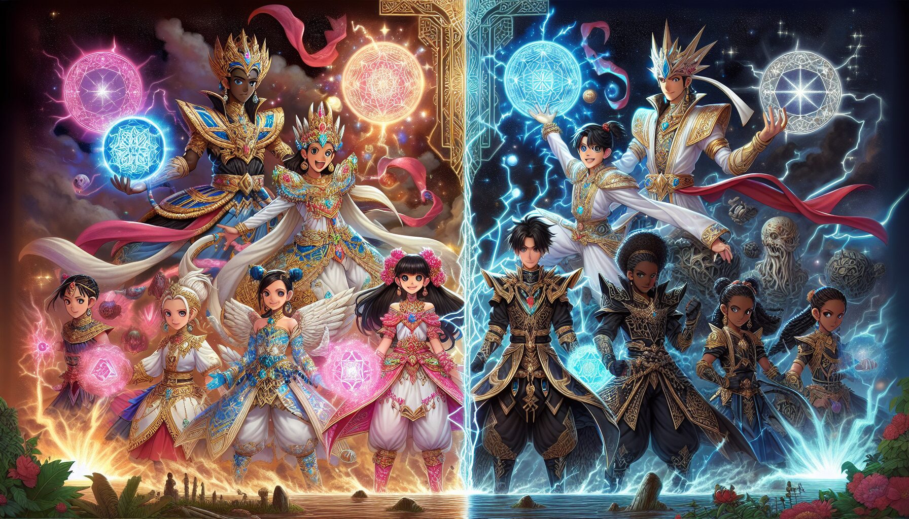 柊舞緹娜變身為瑪吉雅邪惡的經典場面，黑暗與興奮交織的時刻