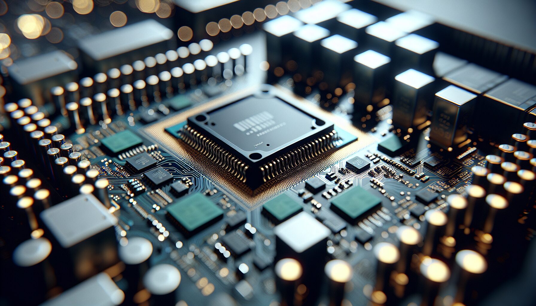 樹莓派5主機板正面特寫,彰顯SoC與記憶體配置