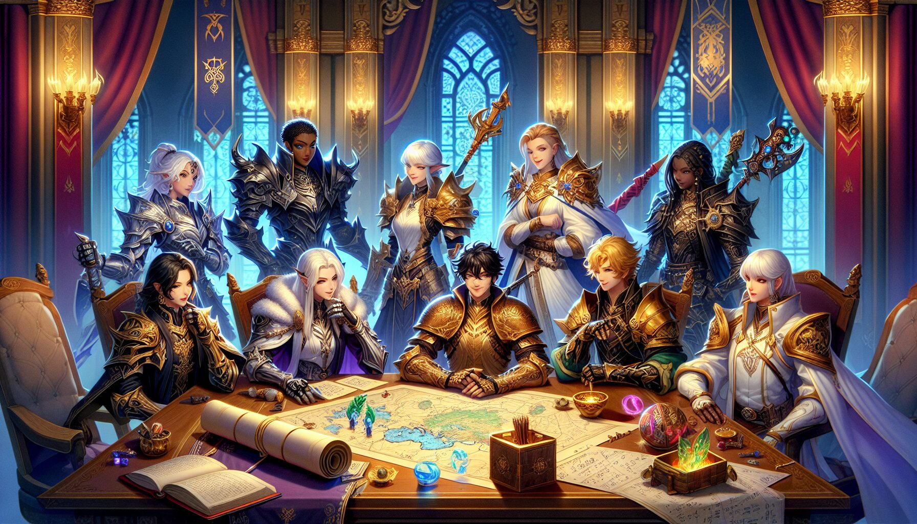 美少女角色設計及故事互動介面