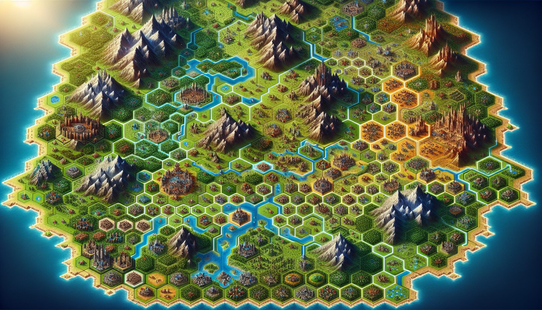 地格資源及拓荒畫面範例